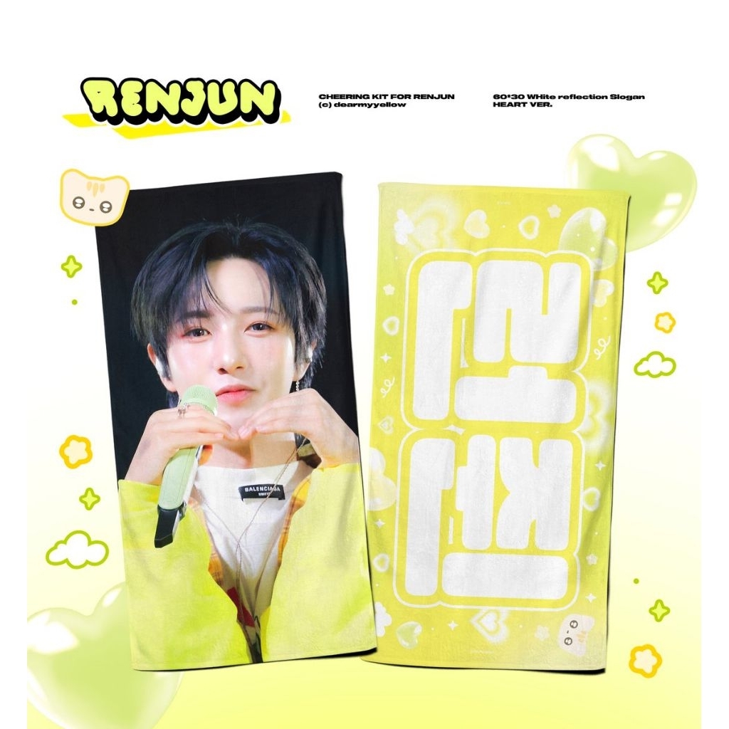 

(BACA DESKRIPSI)slogan cheering kit renjun tds3 dearmyyellow