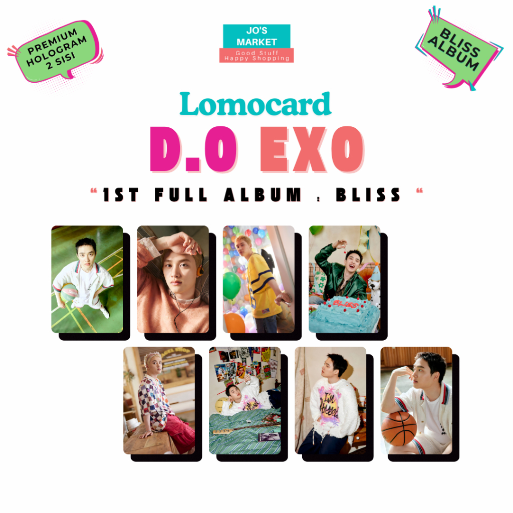 Lomocard Photocard Hologram D.O EXO Unofficial 1st Full Album Bliss Kpop pc Merch Jo's Market