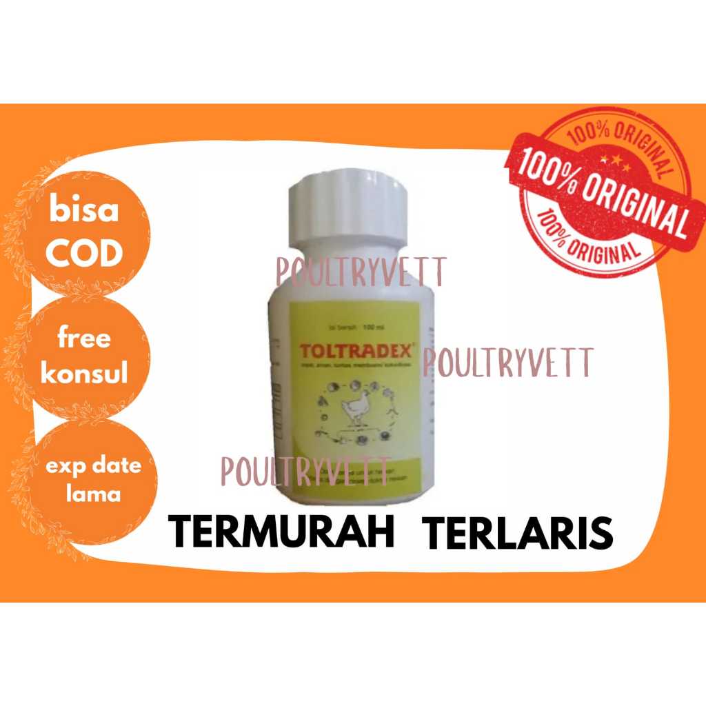 (ANTIBIOTIK AYAM) TOLTRADEX 100 ML MEDION | OBAT KOKSI