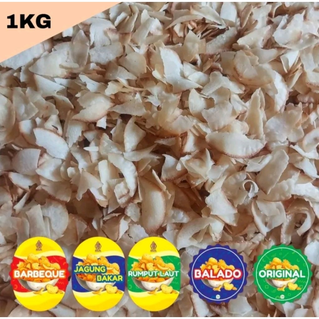 

snack keripik patahan kusuka 1kg rasa balado jagung bakar