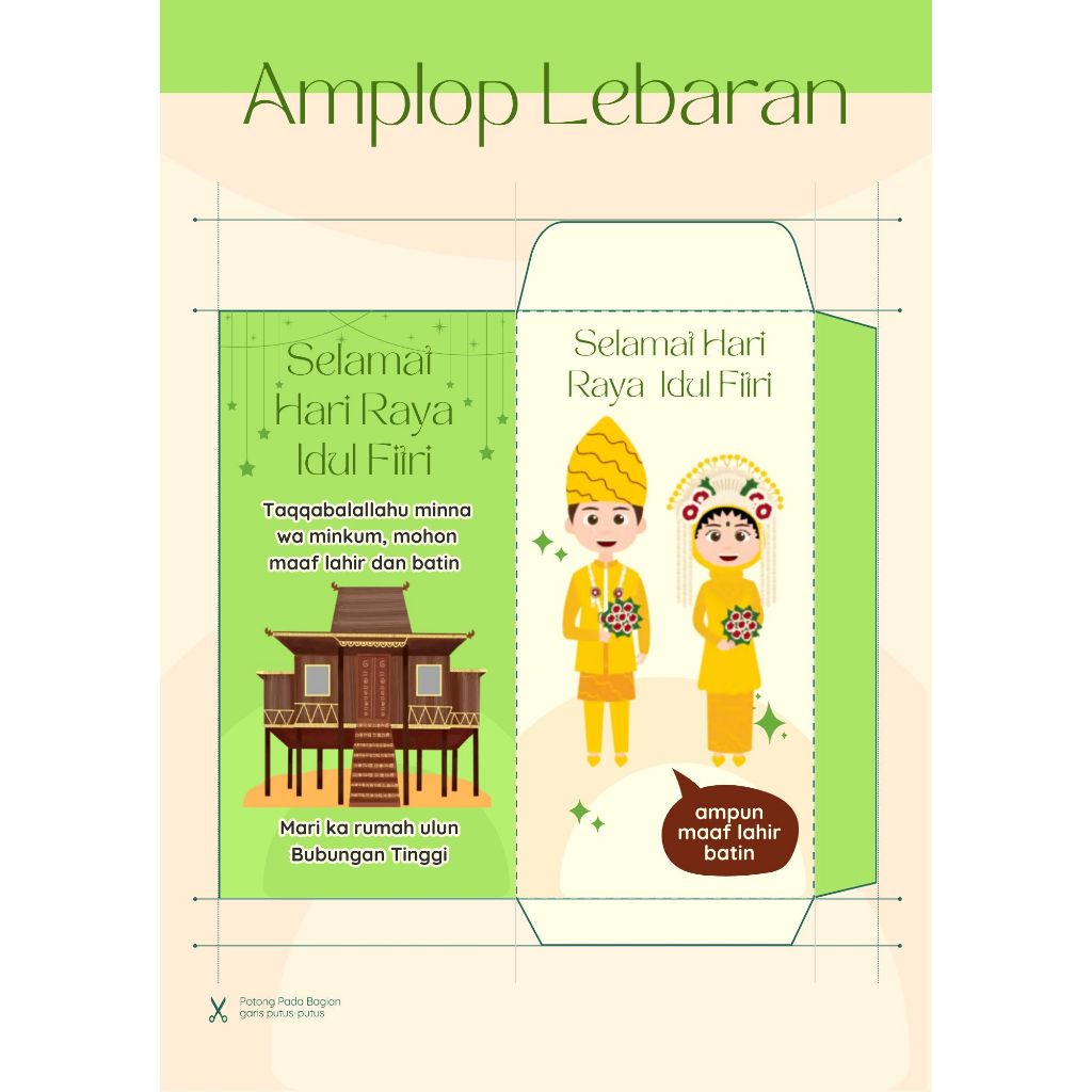 

(KALIMANTAN) AMPLOP LEBARAN SERI ADAT (ISI 100)