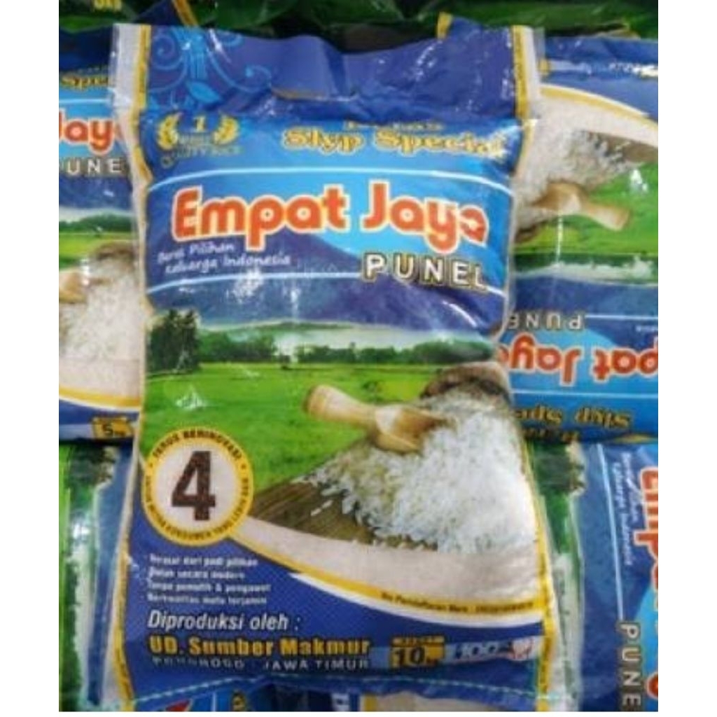 beras empat jaya kemasan 3kg