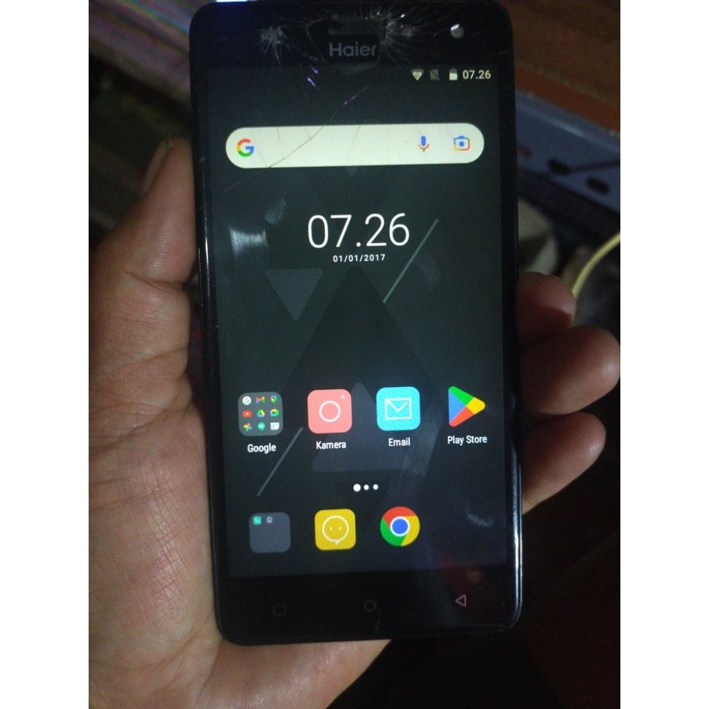 lcd Haier G7 minus retak normal