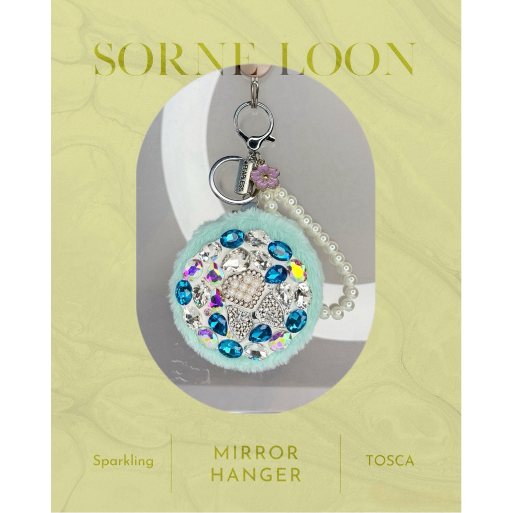 Ready Stock Mirror Tosca Blink Love - Bag Charm / Ganci Luxury / Charm Limited / Aesthetic Korea / M