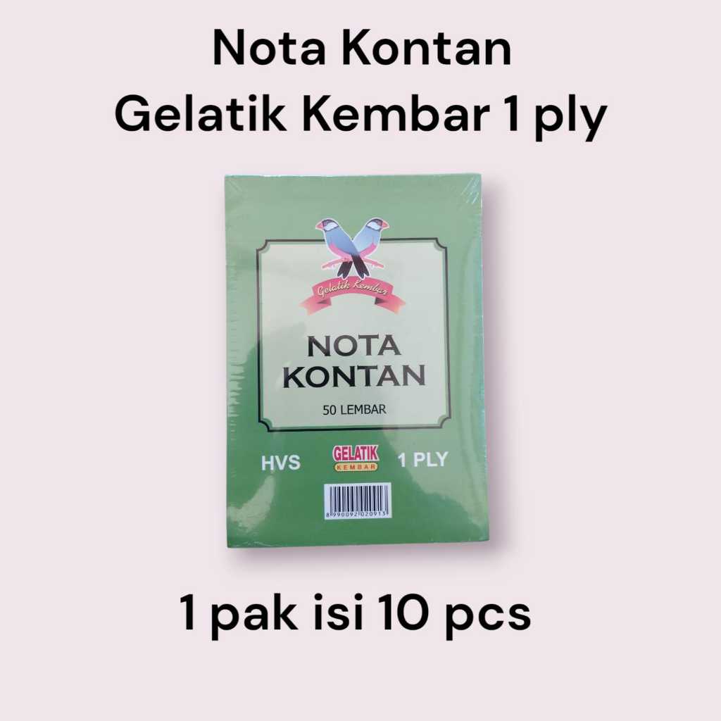 

Nota Kontan HVS Gelatik Kembar 1 Ply 50 Lembar