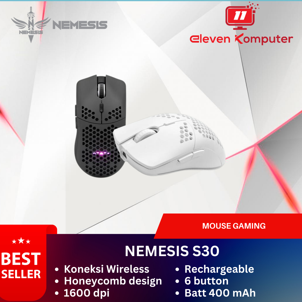 Mouse Gaming NYK Nemesis S30 Wireless Mouse Rechargeable