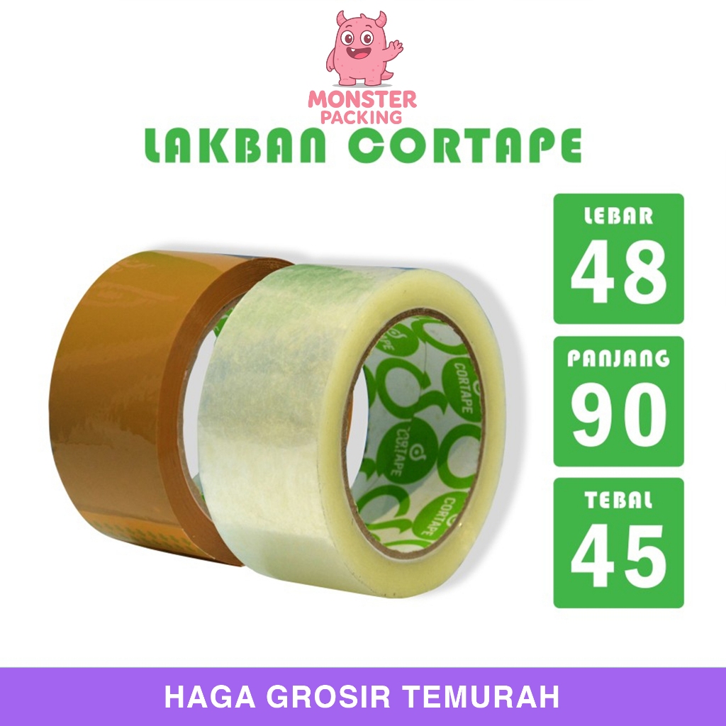 

Lakban BENING 48mm x 90yard Cortape OPP Tape isolasi