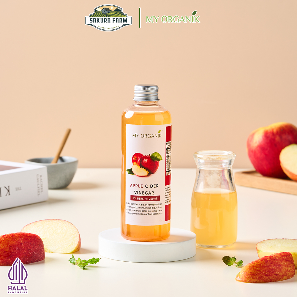 

My Organik Cuka Apel Original Organik Apple cider Vinegar With Mother 250ml 500ml