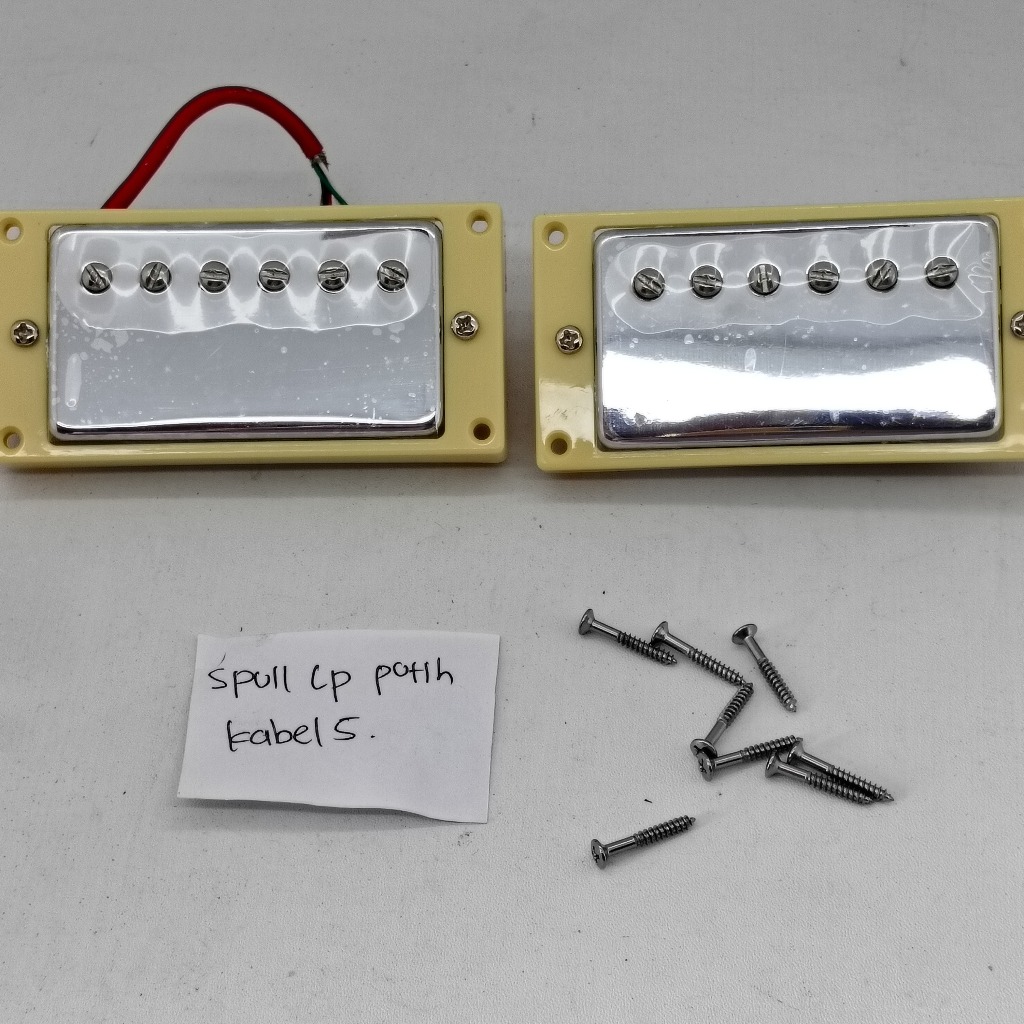 spul LP putih kabel 5 pick up gitar elektrik coil humbucker Bridge net set guitar