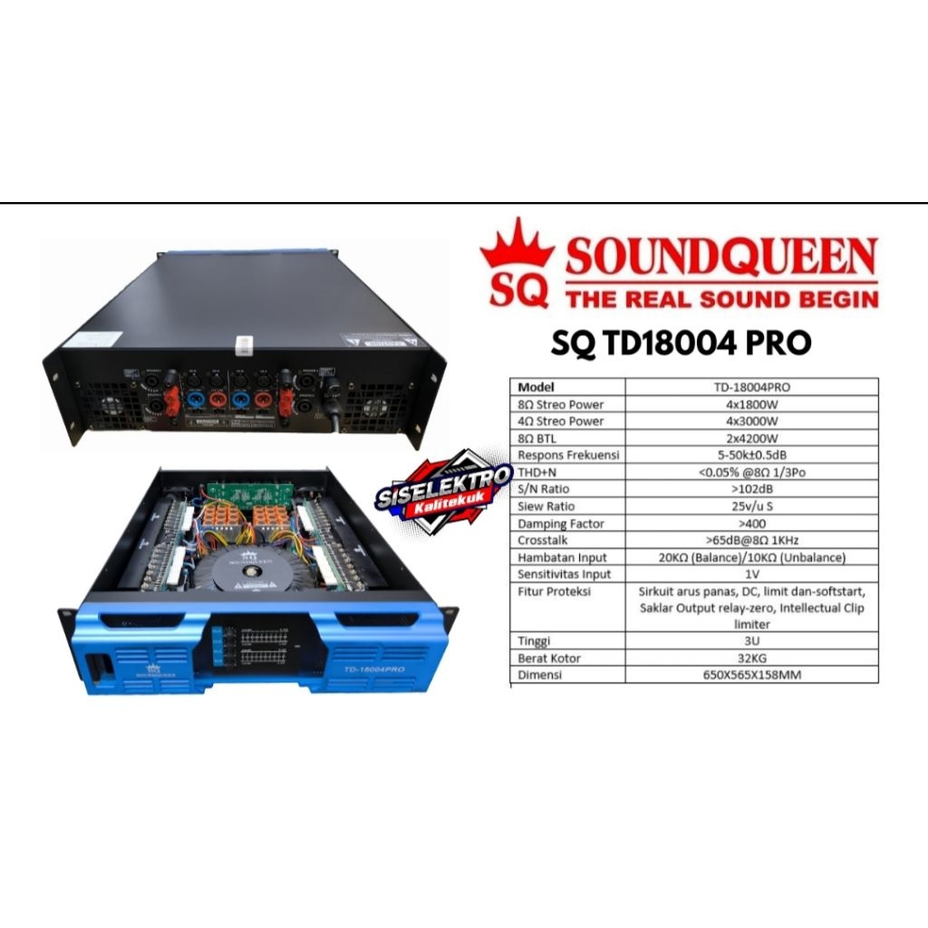 power amplifier soundqueen td18004 pro soundqueen td 18004 pro