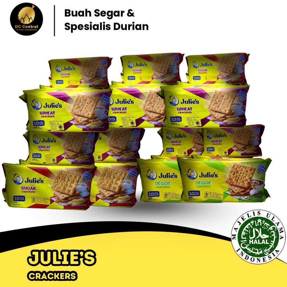 

Julie's | Crackers | Sugar | Wheat | Veggie | 260gr | pas buat teman teh atau kopi.