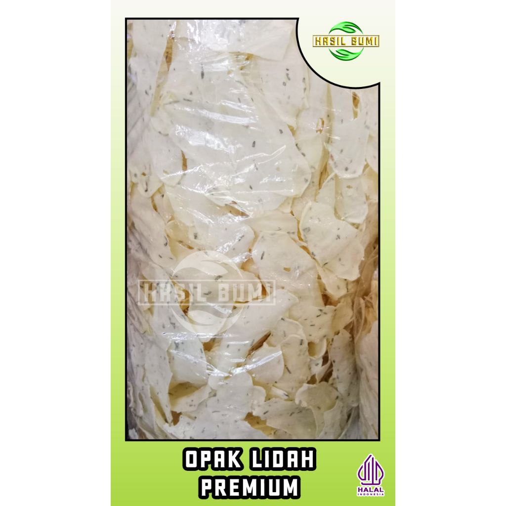 

Opak lidah 1 Kg Premium | grade A | kripik singkong | cemilan khas wonosobo | makanan tradisional