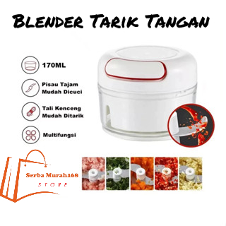SB168 Blender Tarik Tangan Manual Mini Choper Tanpa Listrik Speedy Chopper Penghancur Gilingan Bumbu