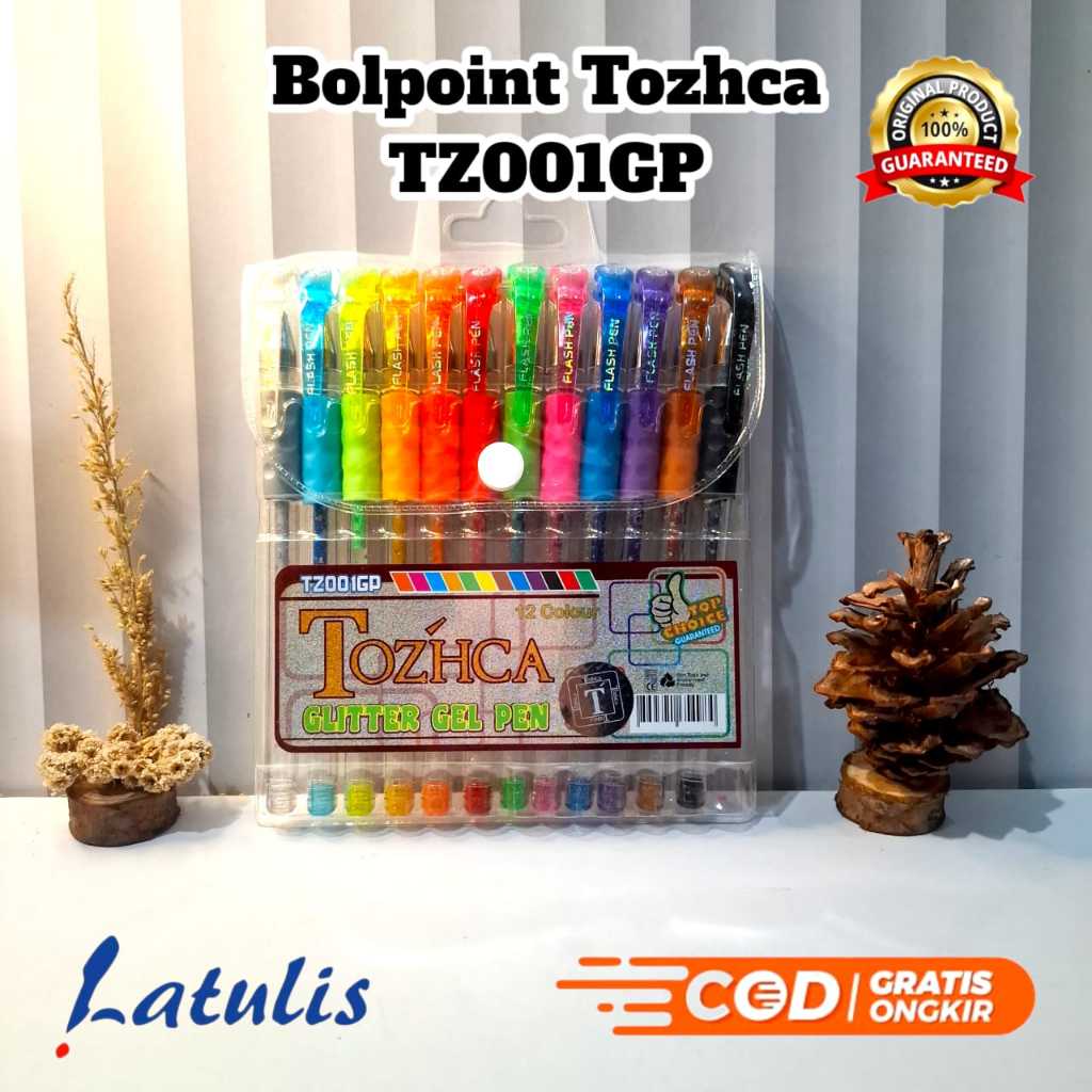 

Pulpen gliter Tozhca TZ 001 (12 Warna)