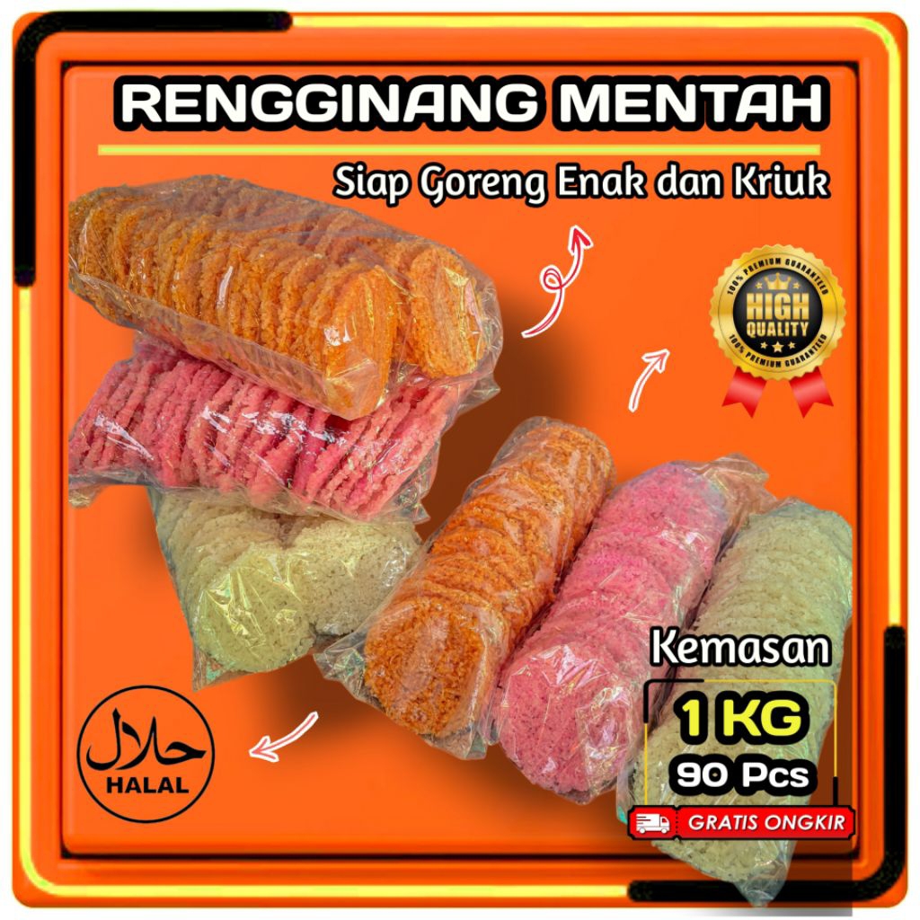 

Rengginang / Phatilo Mentah / Rengginang Singkong Mentah 1 kg ( 90 keping ) Cemilan Jadul Renyah