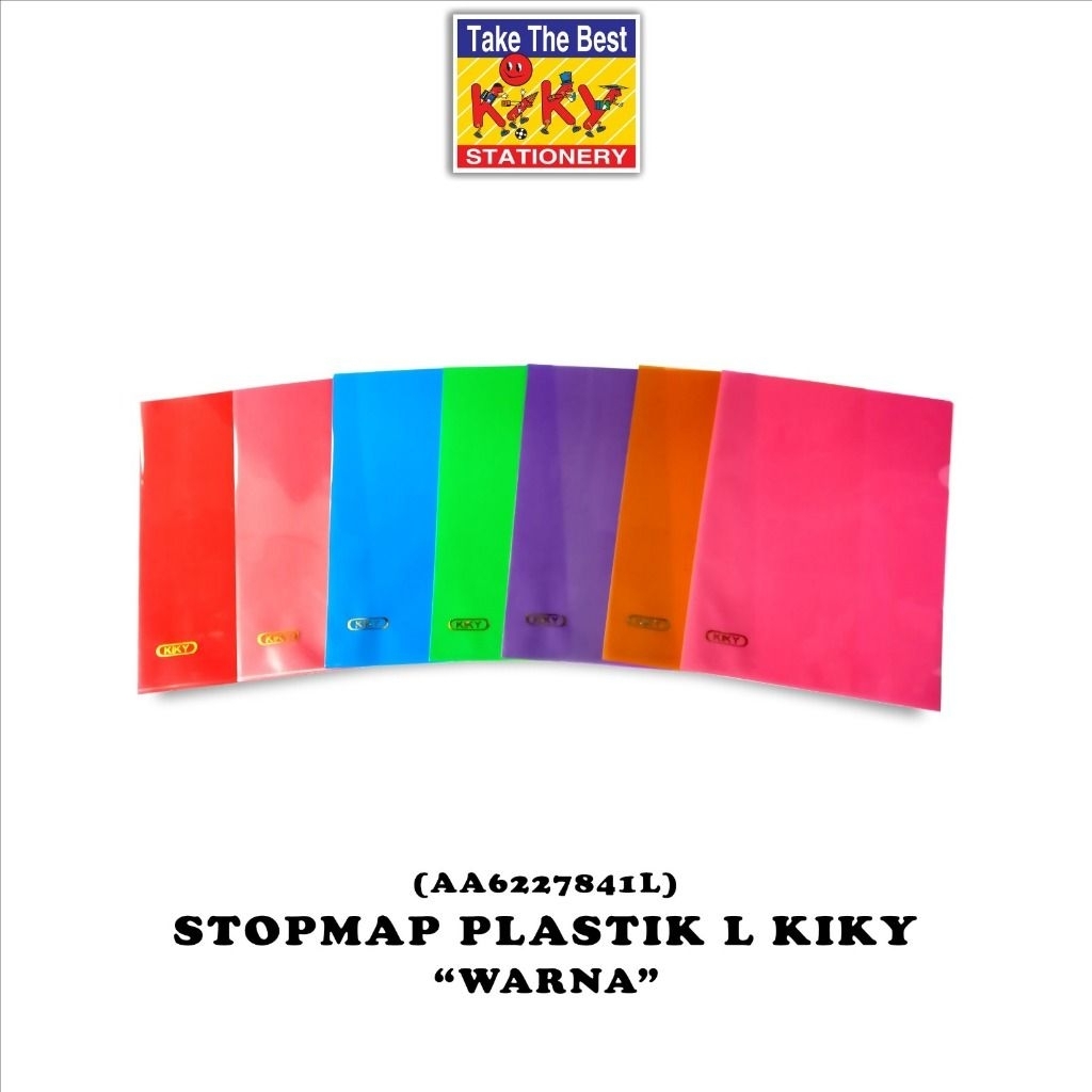 MAP L KIKY STOPMAP PLASTIK TRANSPARAN / STOPMAP PLASTIK KIKY 1PAK ISI 12PCS