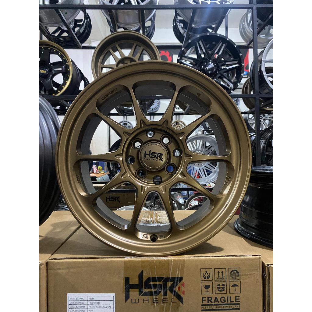 Velg Mobil TE37 Ring 16 Sandy Bronze Xenia Veloz Innova HSR WHEELS DL pelek mobil racing ring 16 umt