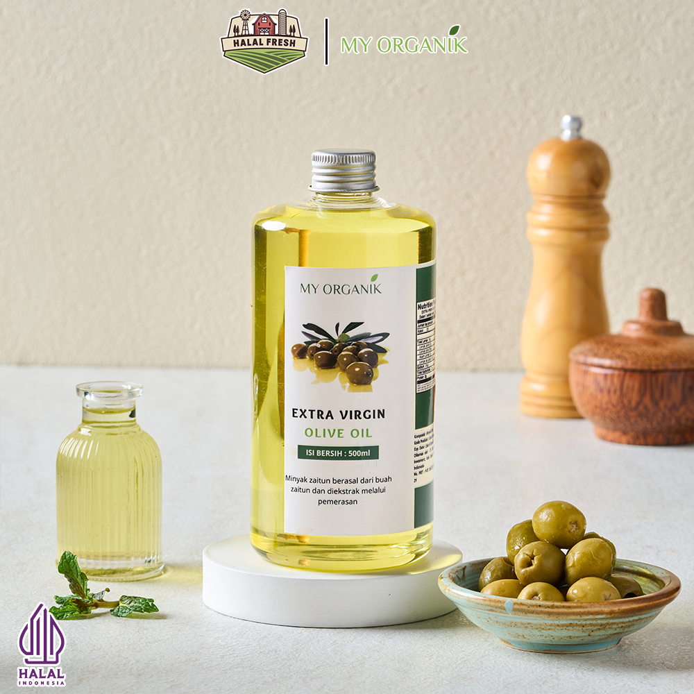 

My Organik Minyak Zaitun Extra Virgin Olive Oil Organic Premium Murni Asli 100% EVOO Kesehatan