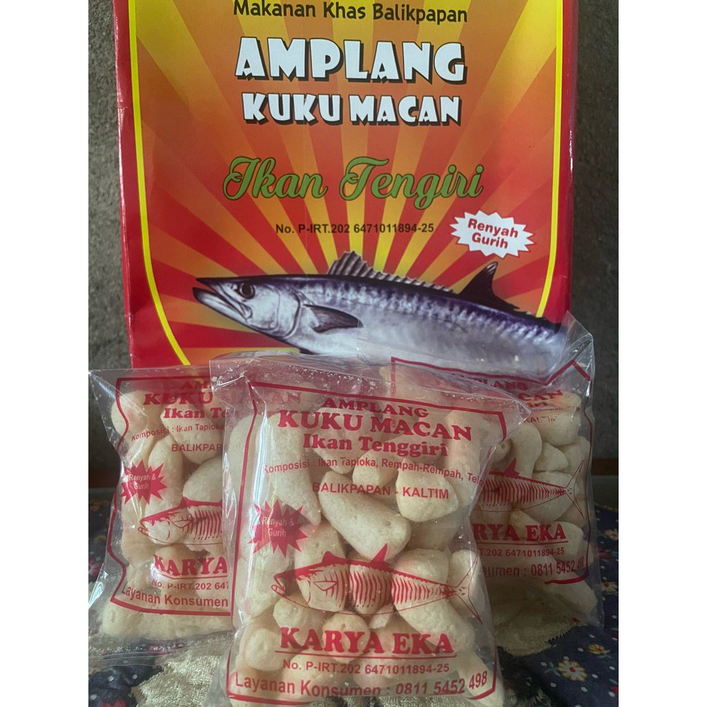 

READY MAKASSAR Amplang Kuku Macan Premium Asli Balikpapn Ikan Tenggiri Karya Eka