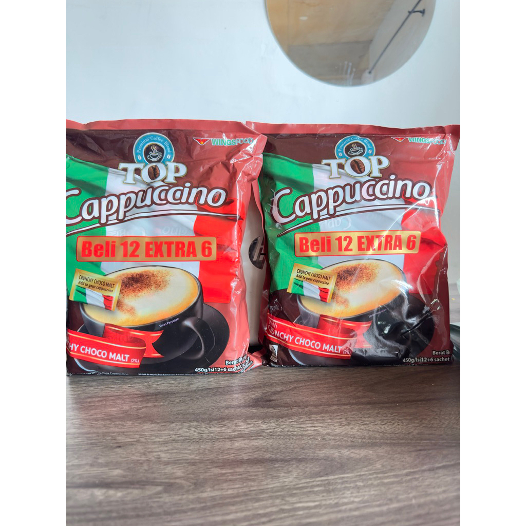 

Kemasan Modern Kopi TOP Cappucino isi 12 Ekstra 6 ( Dapat 18sachet )