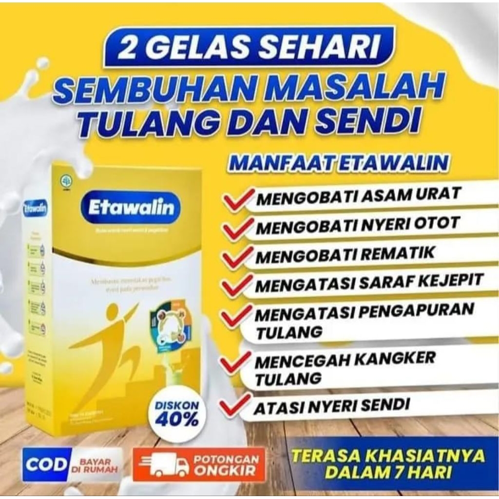 

Etawalin – Susu Kambing Etawa Tingkatkan Kepadatan & Kesehatan Tulang Sendi Susu Anti Asam Urat Rematik Reumatik Nyeri Sendi Cocok Untuk Lansia Pengapuran Sendi