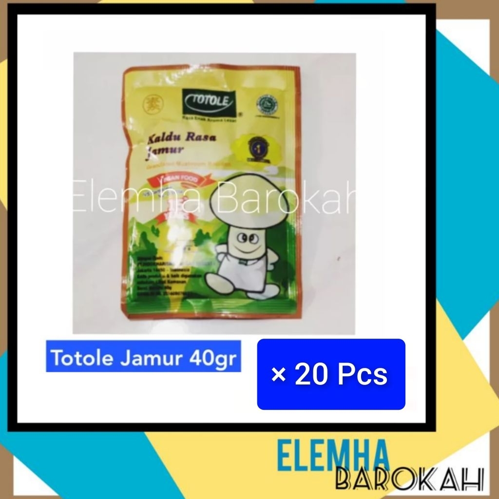 

Totole Kaldu Jamur 40gr (ED 2027) Halal Vegan BPOM