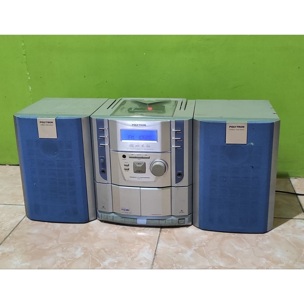 Polytron compo (Biru) Hi-Fi (BLUETOOTH)
