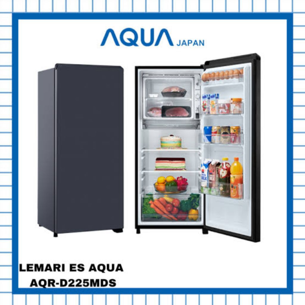 AQUA Kulkas 1 Pintu AQR-D225 MDS - Kapasitas 180L