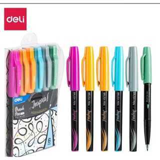 

Brush Pen / Kuas Pen Deli 6 Warna - EU304