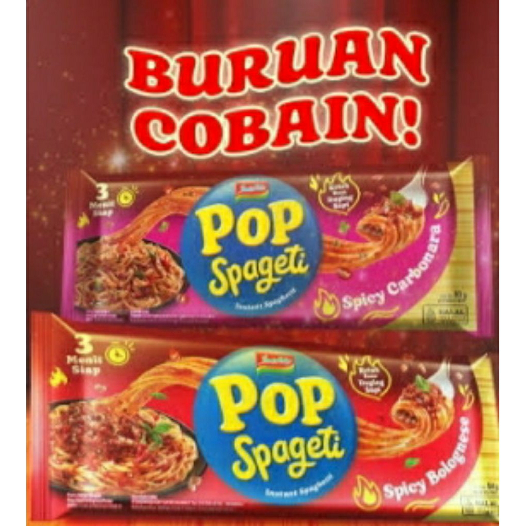 

INDOMIE POP SPAGETI SPICY CARBONARA & BOLOGNES