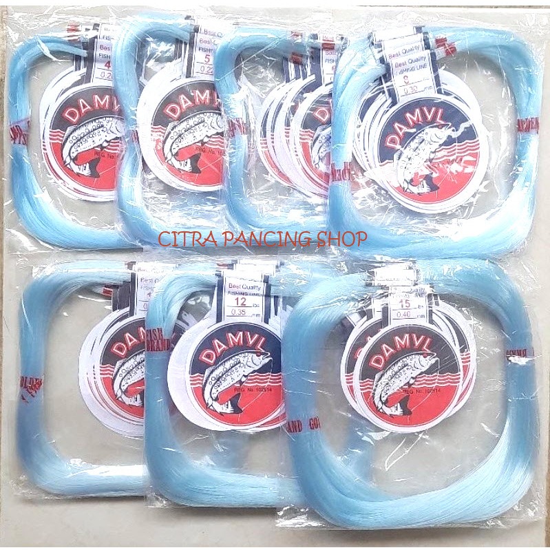 Senar pancing - Senar Damyl / Senar Damyl warna Biru panjang 250M / Ukuran 2-10Lbs
