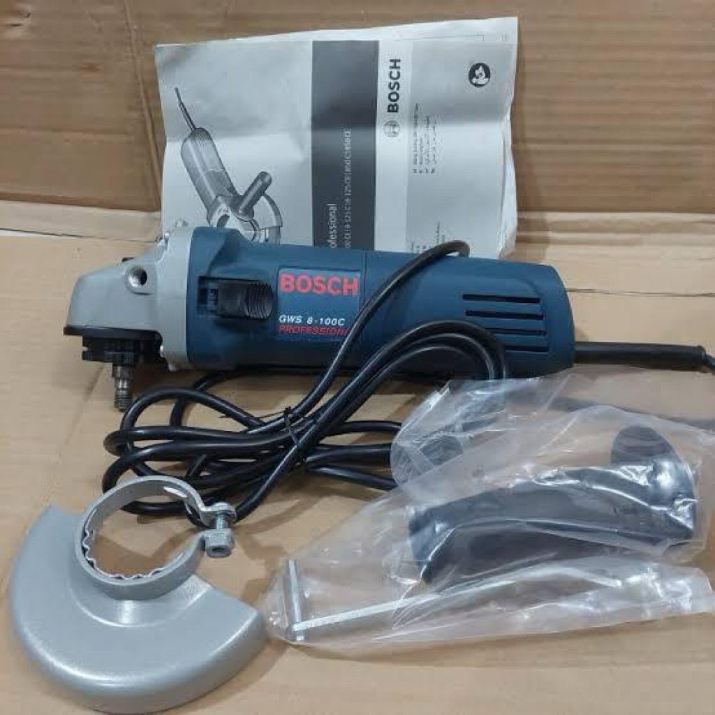 BOSCH GWS 8-100C MESIN GERINDA TANGAN 4" GWS 8-100 C ANGLE GRINDER