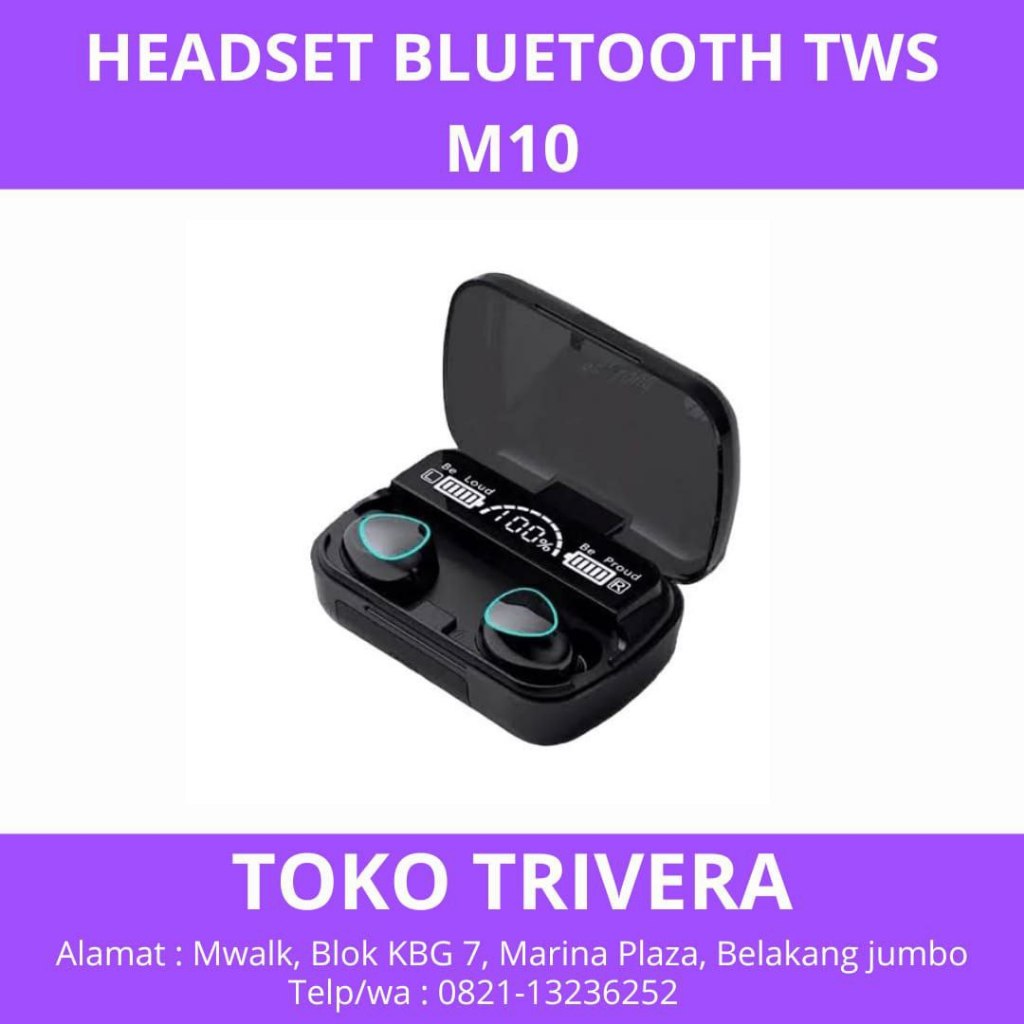 Headset Bluetooth Tws M10