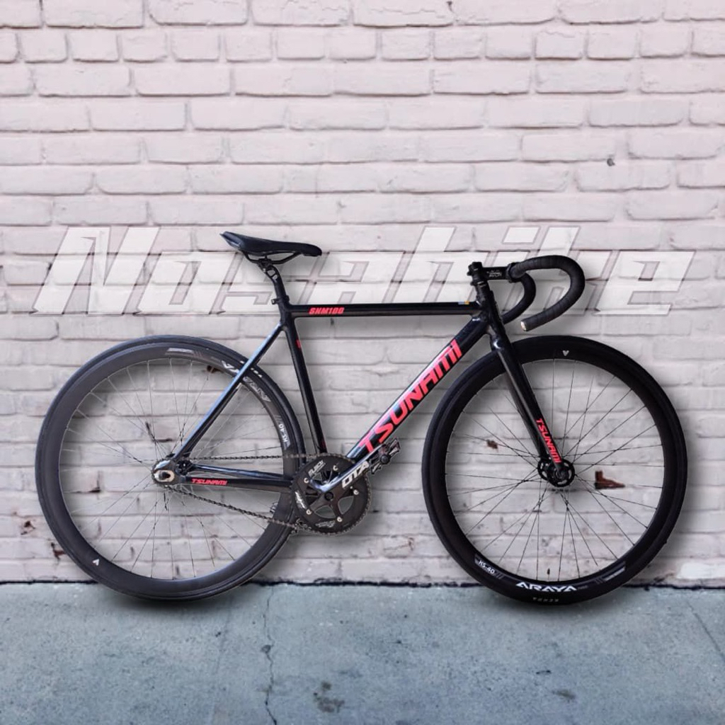 PAKET RAKITAN SEPEDA FIXIE TSUNAMI SNM100 NEW FULLBIKE