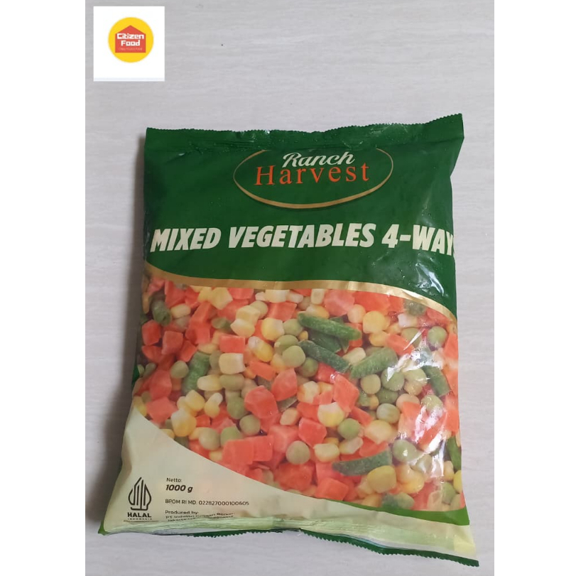 

Mixed Vegetables 4 Ways Frozen Ranch Harvest 1 Kg