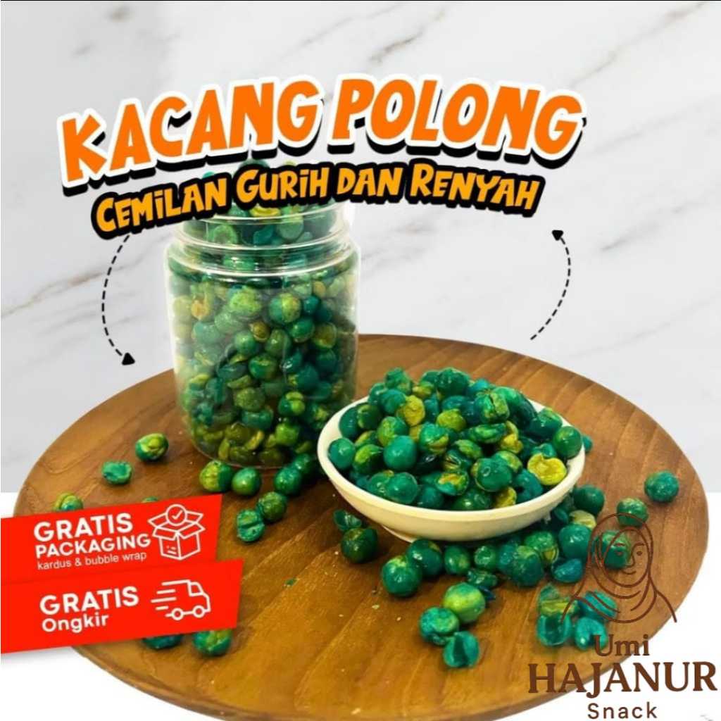 

500GRAM KACANG POLONG IJO//CEMILAN//HARGA GROSIR//MAKANAN RINGAN//JAJANAN//KUE KERING//CURAH//SEMBAKO