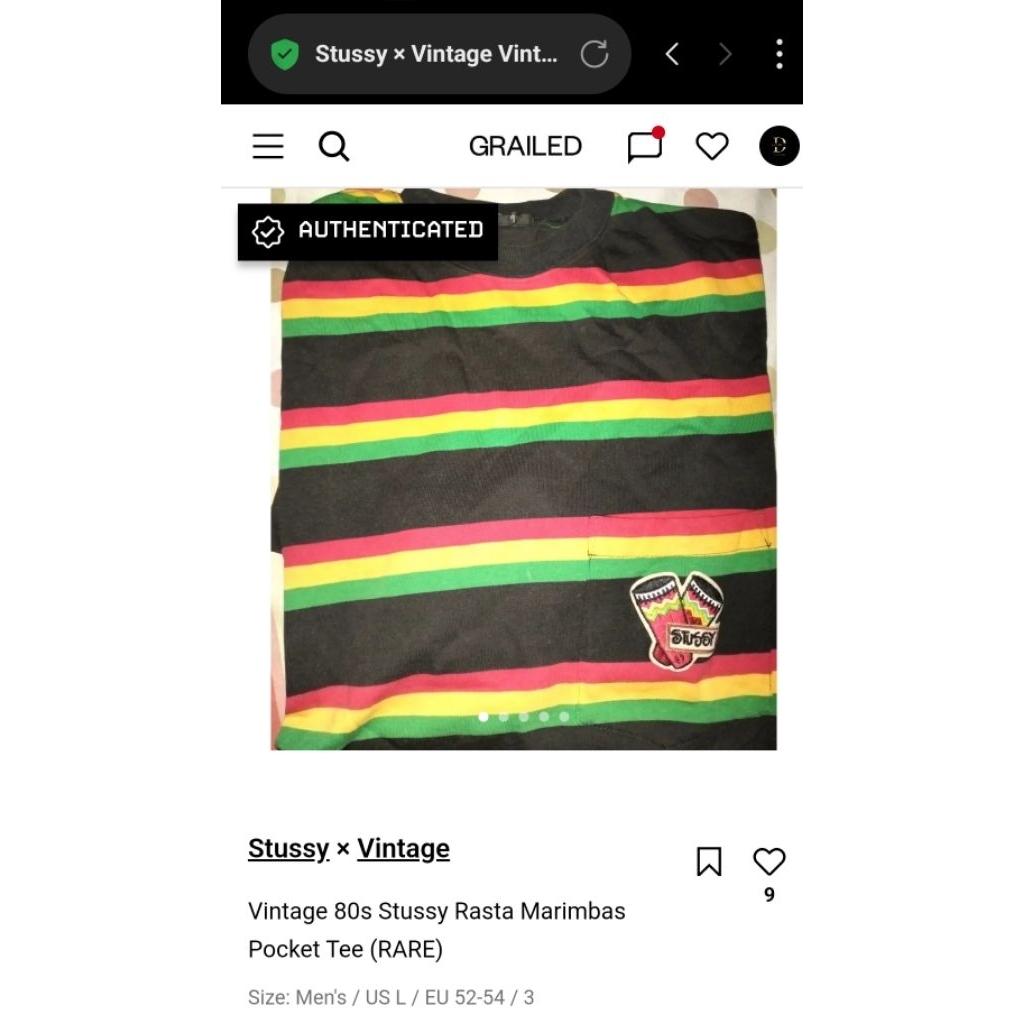 Stussy Vintage Tomtom Rasta 80s