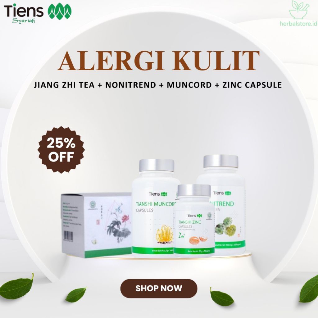 Paket Tiens Alergi Kulit – Solusi Herbal Alami, Tubuh Lebih Kuat, Bebas Alergi