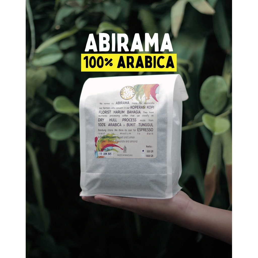 

Kopi Florist Roasted Beans Espresso Full Arabika Jawa Barat - Abirama