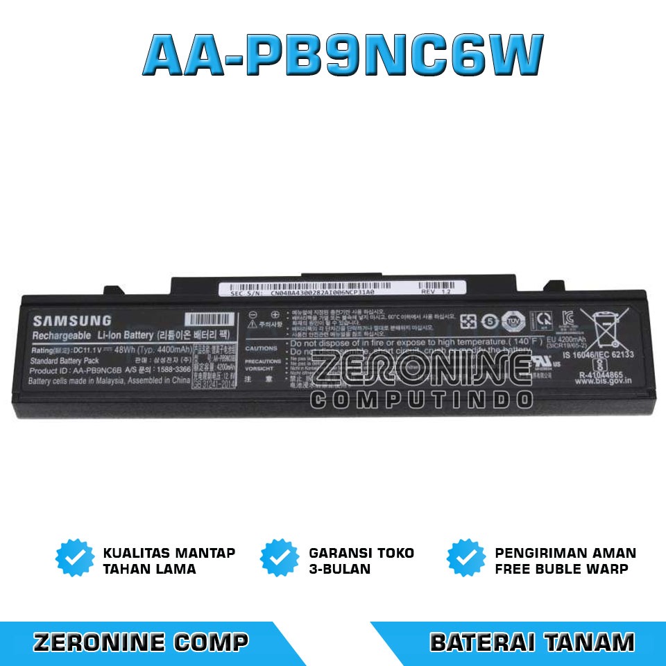 Baterai Batre Original Samsung NP270 NP270E4V NP275 NP355 NT270E R428