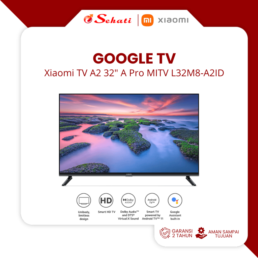 (Chat Admin Untuk Ketersediaan Stock dan Ongkir) XIAOMI Android Google TV XIAOMI TV A Pro Series 32"