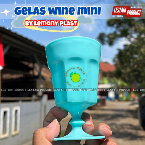 ( 6 PCS ) GELAS WINE PLASTIK MINI LEMONY PLAST | SLOKI | GELAS SLOKY | CANGKIR | GELAS PLASTIK | GEL