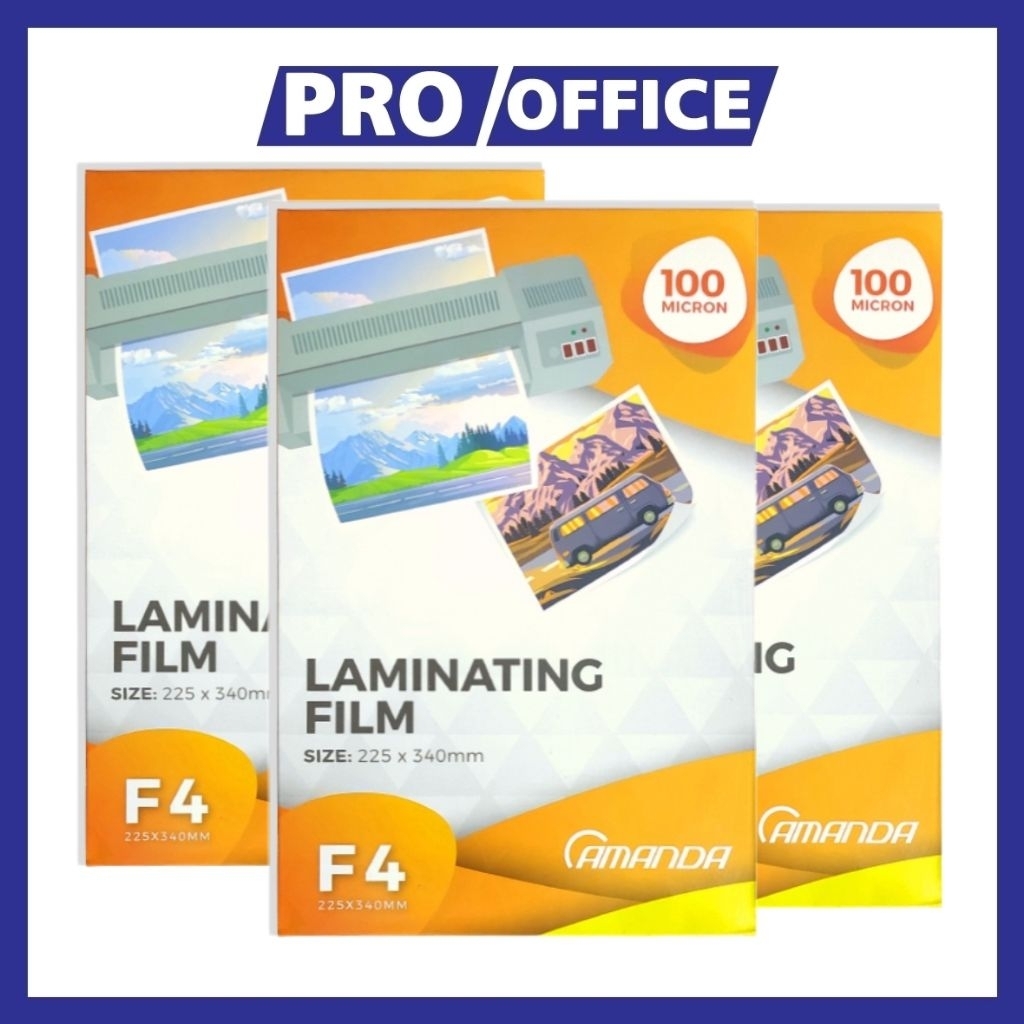 

ProOffice - Plastik Laminating F4 Amanda 100 Micron – Plastik Laminasi Dokumen