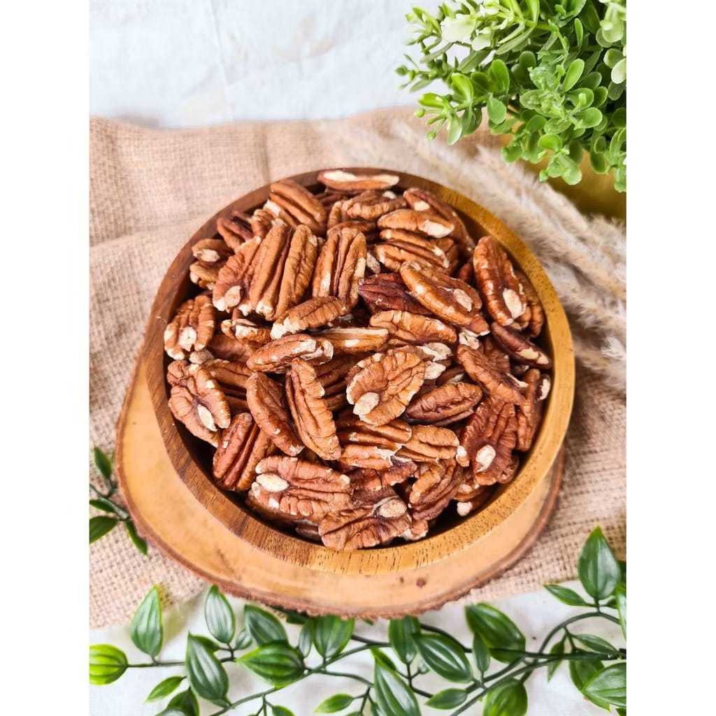 

Kacang Pecan Panggang / Roasted Pecan Nut Organic Gurih Enak Langsung di Makan Pecan Panggang