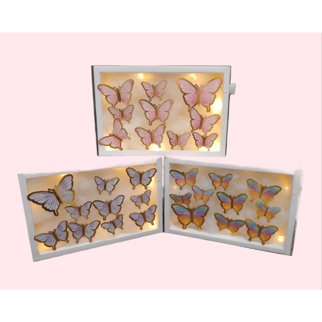 

[READY STOCK] (Free Paperbag) Gift box kupu-kupu/ gift box lucu / hampers /gift box LED /gift box kupu-kupu led