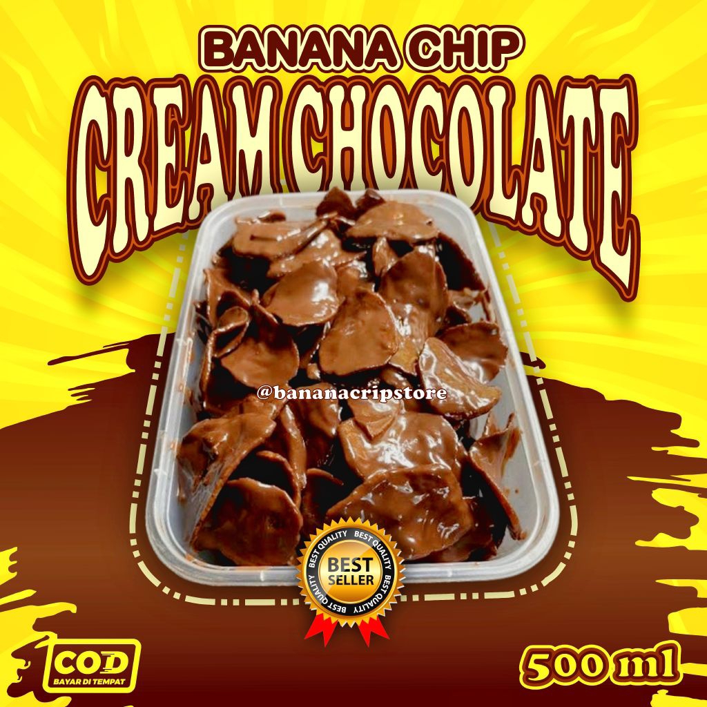 

Keripik Pisang Coklat Kemasan 500 ml | Coklat Premium