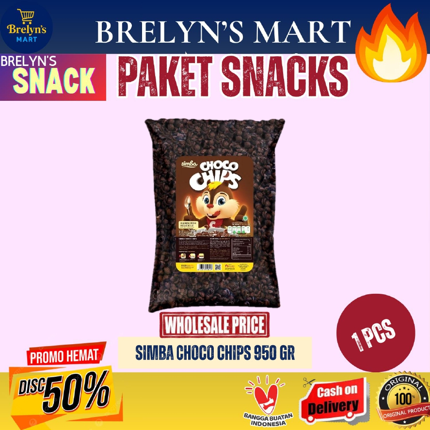 

Simba Choco Chips Crunchy Bulky 1 KG (950 gr) - Sereal simba 1 Kg nikmat, hemat diskon murah