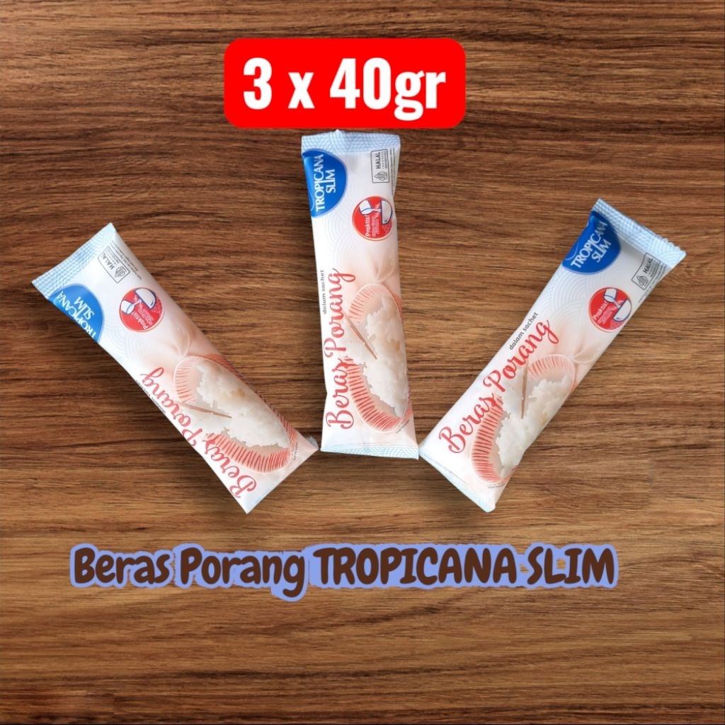 

BERAS PORANG TROPICANA SLIM instan 3sachet 40g - konjac rice