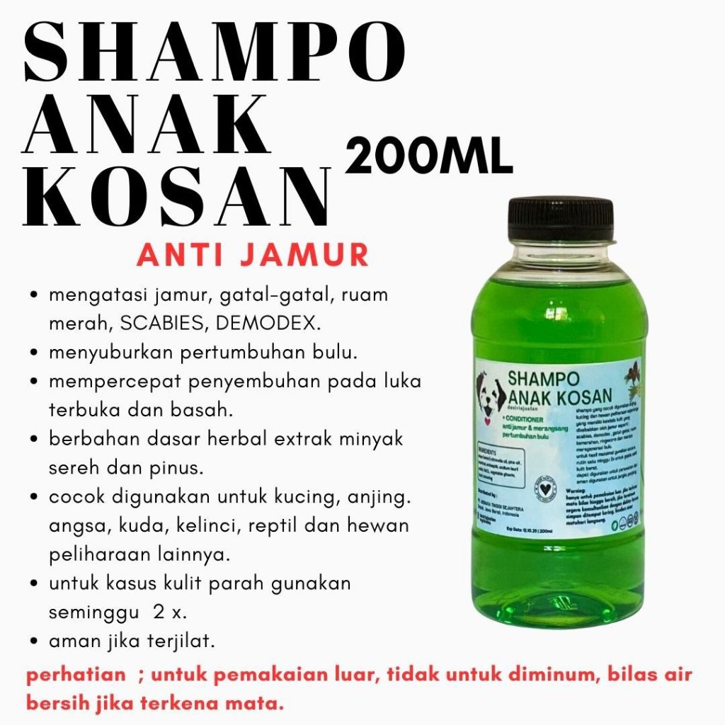 DESIRIA JUALAN SHAMPO ANTI JAMUR Shampo Anak Kosan by DESIRIA JUALAN | anti Jamur Ampuh Kucing Anjin