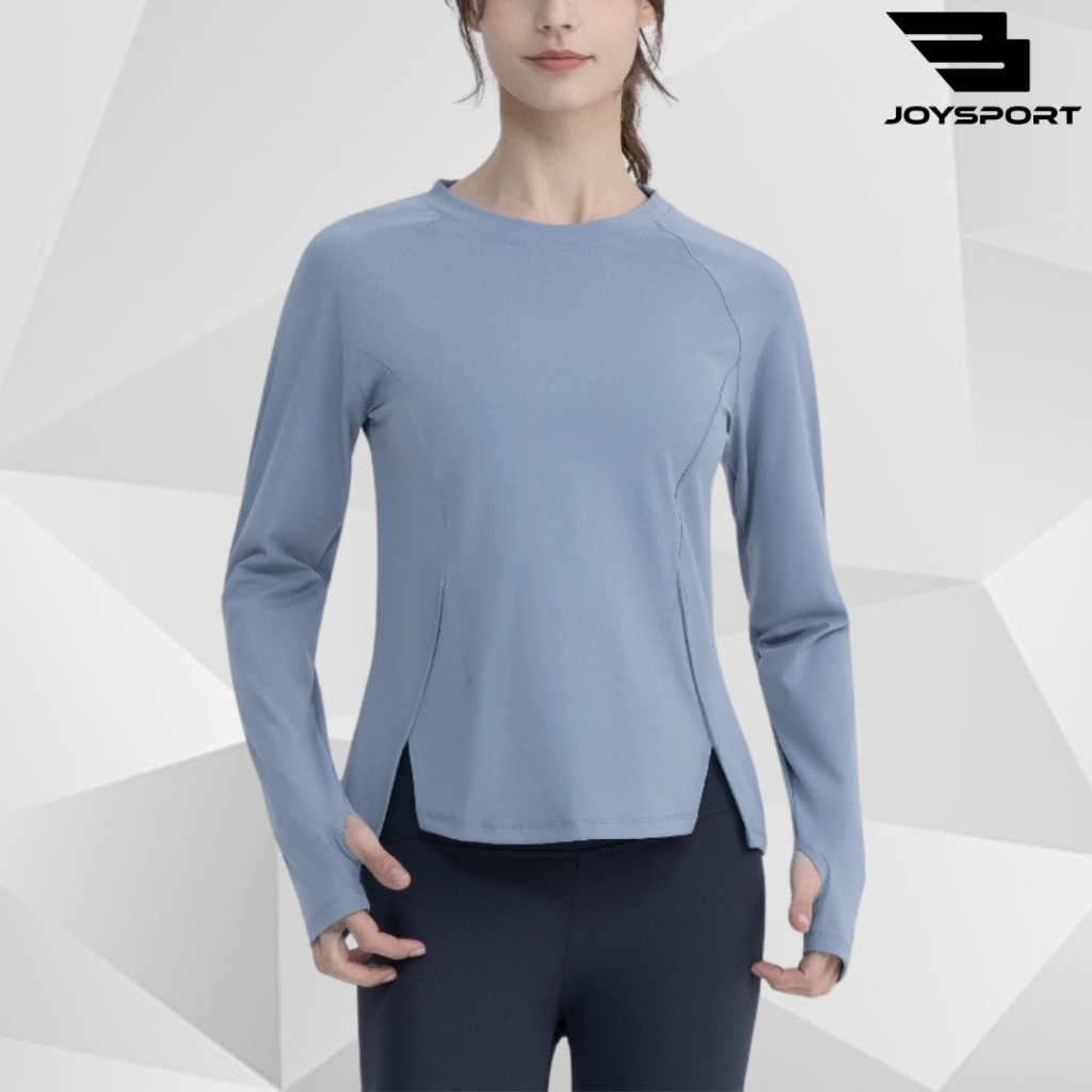 Baju Atasan Olahraga Wanita Lengan Panjang Kaos Long Sleeve T-Shirt Yoga Oversize